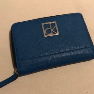 Blue Leather Wallet